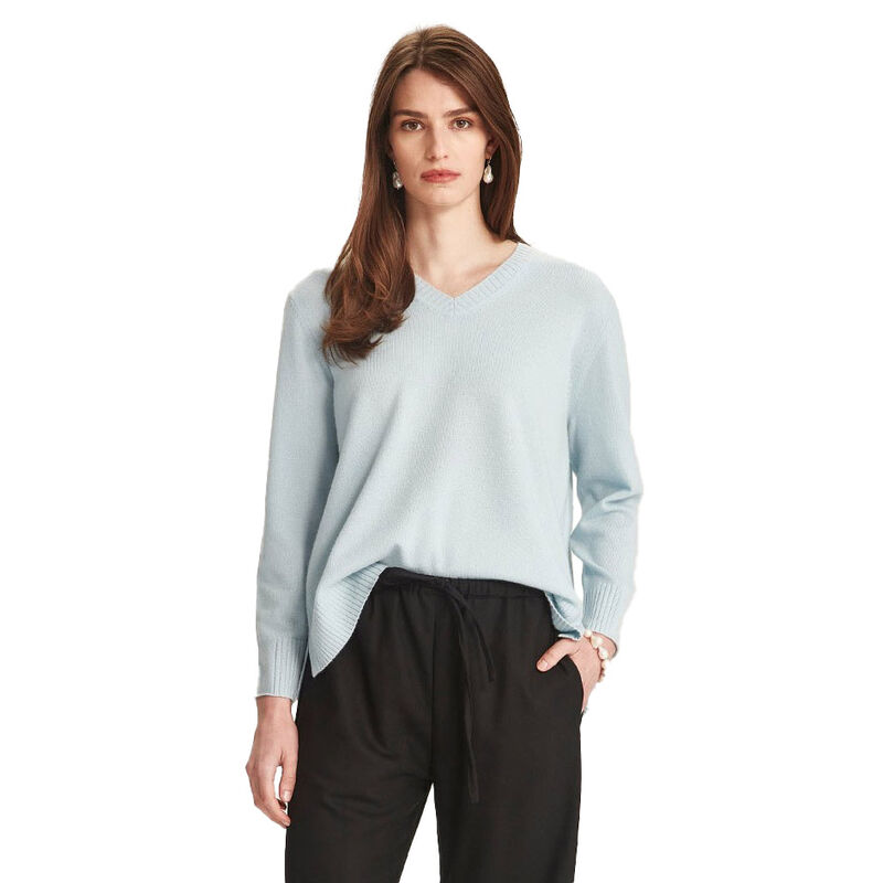 Caroline Sills Kari Cashmere V-Sweater image number 0